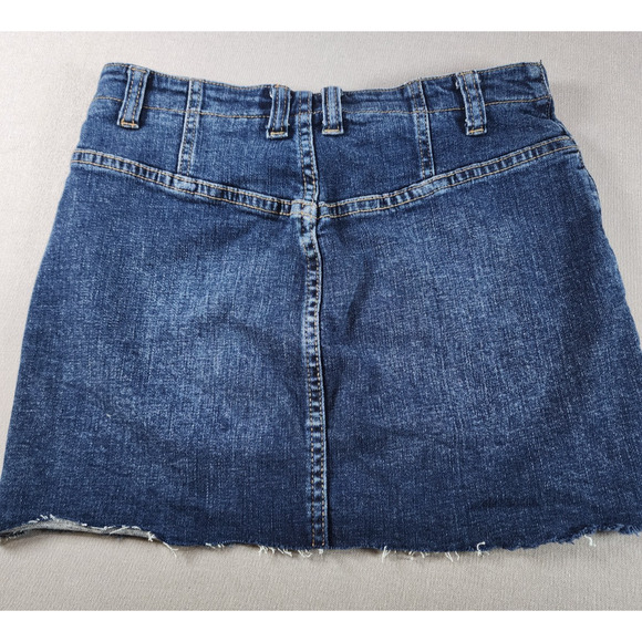 We The Free Womens Denim Skirt Size 26 Micro Mini Bare Back 90s Y2K Concert - Picture 6 of 7